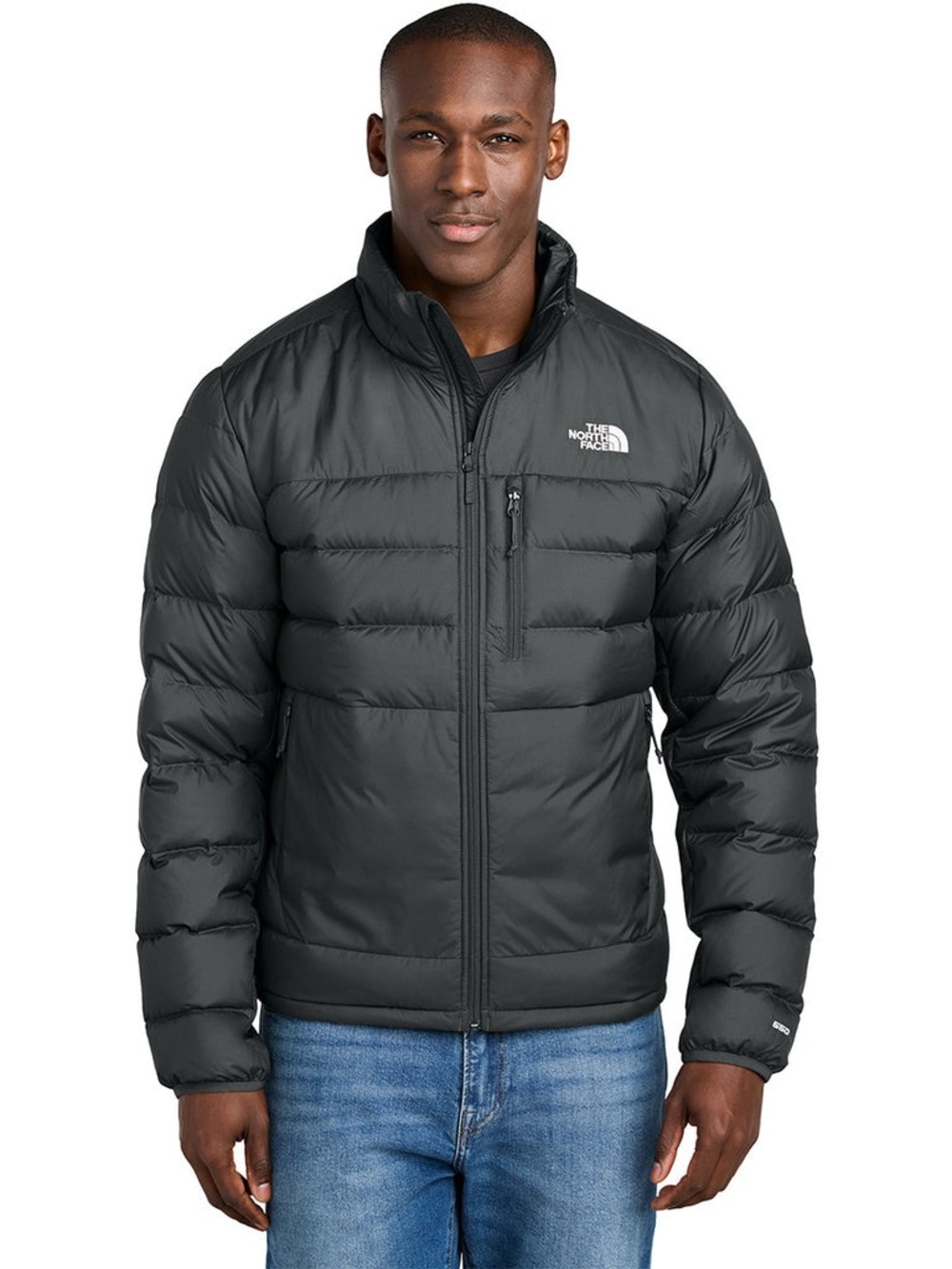 The North Face Men's TNF Black Down Hybrid Jacket - NF0A7V4F Size Large NWT💎 - Picture 3 of 5